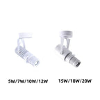 Dimmable Zoomable COB LED Surface Mount Spotlight 5W 7W 10W 12W 15W 18W 20W Frosted Aluminum 15 to 20 Degree AC 85-265V Black