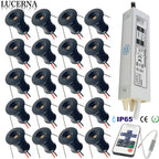 DC 12V Mini LED Spotlight Kit 1W 9-18 Pack Epistar IP65 15mm Cutout Dimmable Remote