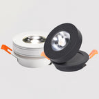 Dimmable 360-Degree Rotatable COB LED Recessed Downlight 5W 7W 9W 12W 15W 18W 24-Degree