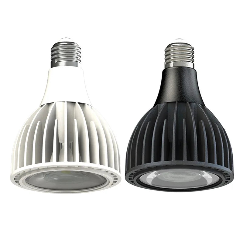 COB LED PAR Spotlight Bulb 15W 20W 25W 30W 50W E26 CRI 90 90 lm/W 24 or 36 Degree AC 85-265V Warm White Natural White Cool White White Black