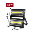 IP65 COB LED Flood Light 30W 50W 100W 150W 200W 300W 400W 1000W AC 85-265V Outdoor Landscape Spotlight RGB White Warm White Colorful