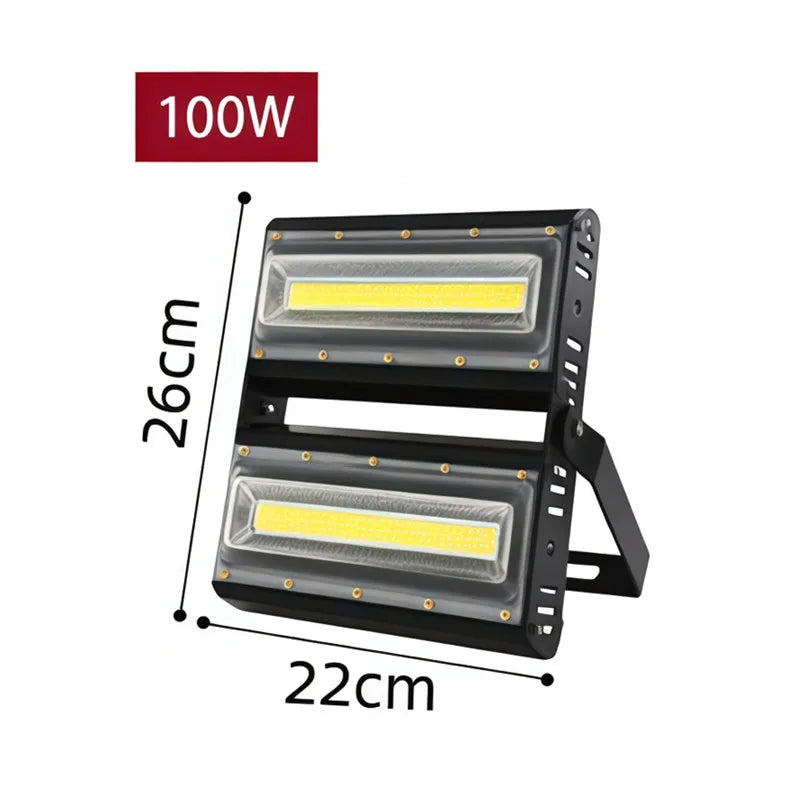IP65 COB LED Flood Light 30W 50W 100W 150W 200W 300W 400W 1000W AC 85-265V Outdoor Landscape Spotlight RGB White Warm White Colorful