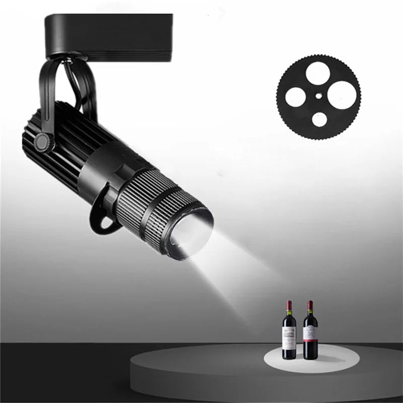 COB LED Spotlight 5W 7W 10W 12W 15W 20W 15-20° 3-CCT Track or Surface Mount AC 85-265V