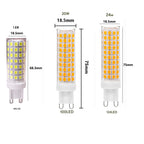 10-Pack G9 Ceramic LED Corn Bulb 7W-24W SMD2835 500-1500lm CRI 80+ 360° AC 110-220V