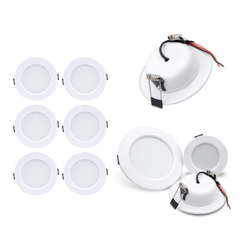 LED Recessed Downlight 5W 9W 12W 15W 18W Epistar DC12V DC24V AC110-220V 120° 2-Year