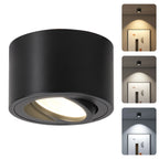 GU10 LED Surface Mounted Adjustable Ceiling Spotlight 30 Degree Rotation Aluminum AC 110-265V Black White Living Room Bedroom Kitchen