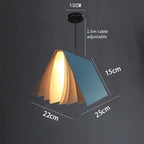 Modern Book Style LED Pendant Light E26 Single Head Iron PC Cord Pendant AC 110-240V Dining Room Kitchen Island Bedroom 5 Colors