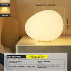 Cobblestone Acrylic Table Lamp E26 E27 3-Color Switch 1.8m Cable US Plug AC 90-260V Night Light