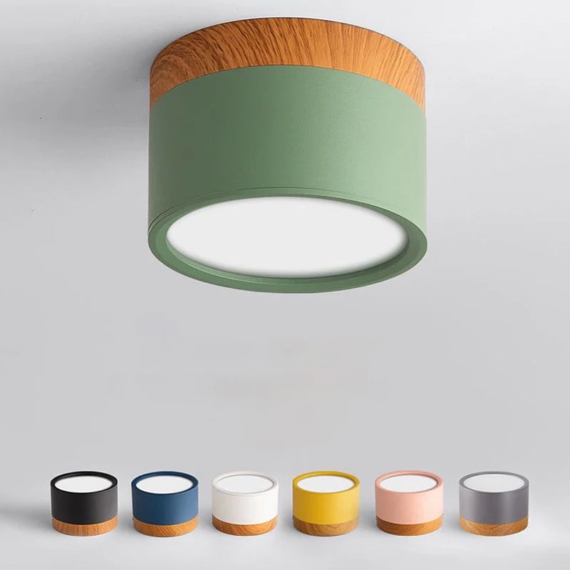 Dimmable Surface-Mounted LED Downlight 5W-15W CRI 85+ 95-110lm/W AC 110-220V 7-Color Options