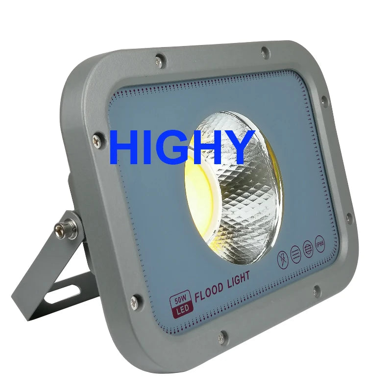 COB LED Flood Light 50W 100W 150W 200W IP65 90° AC 110-240V Warm Cool White Aluminum