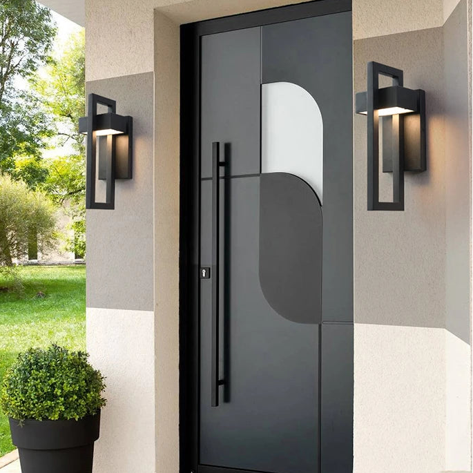 IP65 LED Outdoor Wall Sconce 10W Baked Aluminum Black Retro Vintage AC 96-240V Garden Porch Street Light 2-year Warranty
