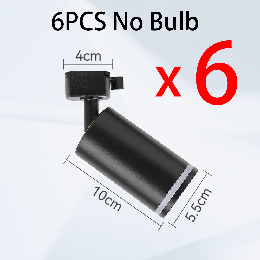 GU10 LED Track Spotlight Surface-Mounted Ceiling Lamp AC 90-260V 10-15m² Kitchen Dining