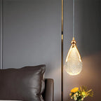 Nordic LED Pendant Light Acrylic Iron Plated Single Cord Ceiling Lamp 90-260V