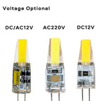 G4 LED COB Bulb 6W 250lm 360° CRI 80+ DC 12V Warm Cool White 10-Pack Chandelier Spotlight