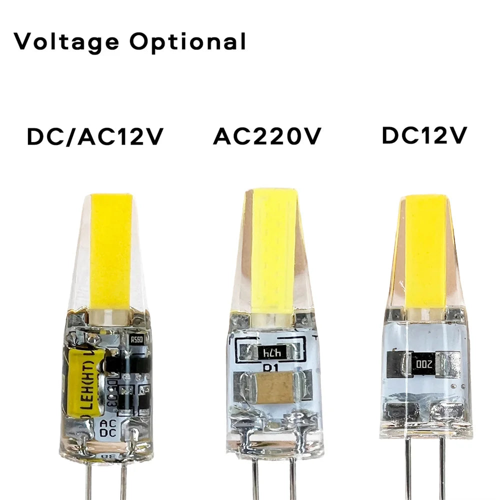 G4 LED COB Bulb 6W 250lm 360° CRI 80+ DC 12V Warm Cool White 10-Pack Chandelier Spotlight