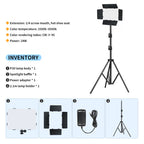 20W Bi-Color LED Video Light 2500-6500K Dimmable 180° Tilt NP-F Battery AC Adapter P30