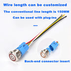 Waterproof LED Metal Push Button Switch 12mm 16mm 19mm 22mm 5A Momentary Latching 5-220V