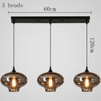 Modern Multi-Head Glass Pendant Chandelier 3 6 8 10 12 Heads 21-114W Dimmable AC 90-265V
