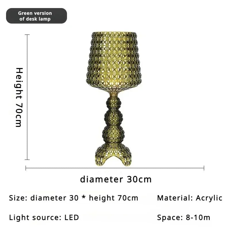 Italian Designer Hollowed Acrylic Floor Lamp E27 500x1650mm AC 110-240V White Black Blue