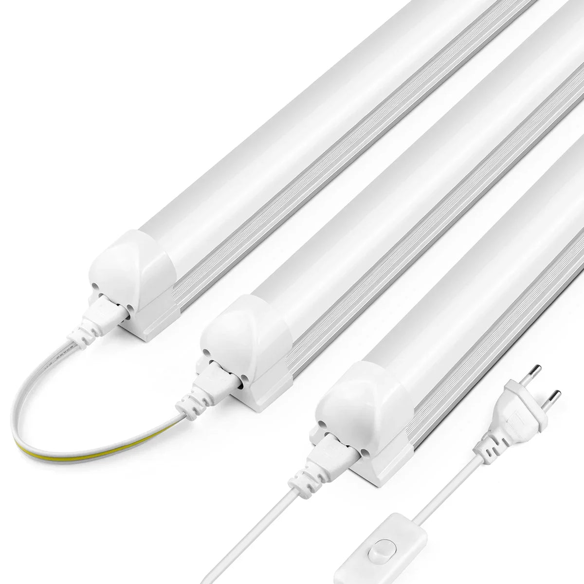 T8 LED Bar Tube Light 25W 50cm 270-Degree SMD2835 Cabinet Kitchen Showcase 110-220V 1-6 Pack