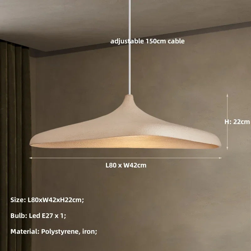 Japanese Wabi-Sabi E26 E27 Hand-Knitted Pendant Light Bracken Brown 150cm Cord AC 90-260V