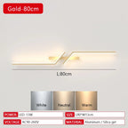 Modern LED Strip Wall Lamp 13W 15W 18W Dimmable Black Gold 60cm 80cm 100cm AC 90-260V
