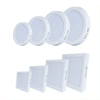 Surface-Mount Square LED Panel Light 6W 12W 18W 24W 120° PF97% AC 85-265V Driver Included
