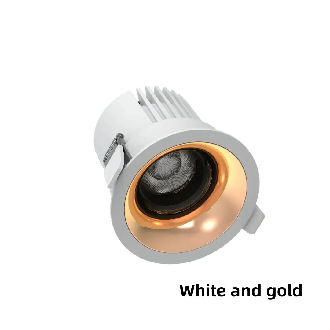 Dimmable COB LED Recessed Downlight 7W 9W 12W 15W 18W 20W 4 Beam Angles CRI 92+ 85-265V
