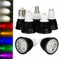 Dimmable LED Spotlight 9W 12W 15W E26 E14 GU10 MR16 B22 CRI 80+ 120° AC 85-265V