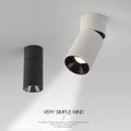 Dimmable Rotatable COB LED Surface Mounted Downlight 7W 10W 12W 15W 18W 20W Frosted Aluminum Knob Switch CRI 90 IP42 AC 85-265V Black