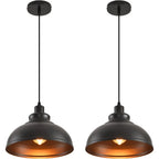 Vintage Industrial Iron Pendant Chandelier E26 Single Head Semi Flush Mount Touch Switch AC 90-260V Kitchen Dining Room Bar