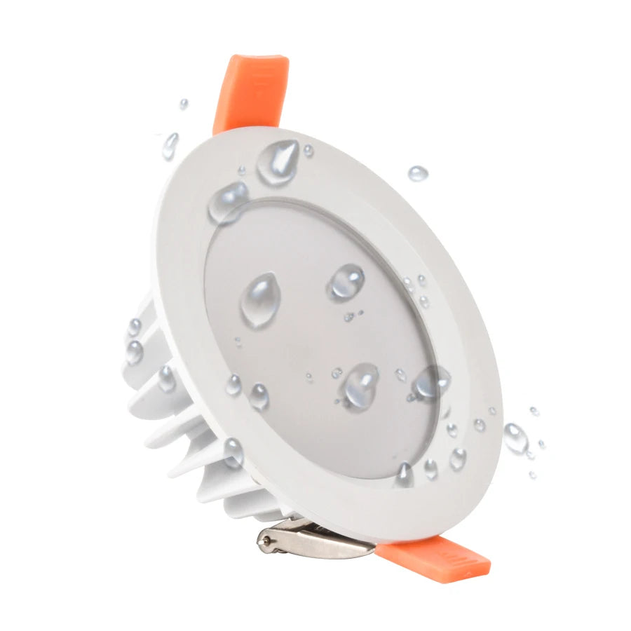 IP65 Waterproof LED Recessed Downlight 7W 9W 12W 15W SMD5630 Epistar 85-265V Bathroom