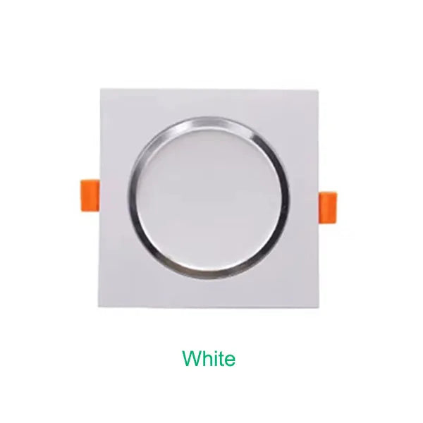 Dimmable Square LED Recessed Downlight 3W 5W 7W 9W 12W 15W CRI 85+ 120° AC 110-220V