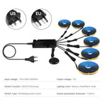 COB LED Strip Kit 8mm Black PCB 100-300cm Touch Dimmer Through-Wood AC 100-240V DC 12V