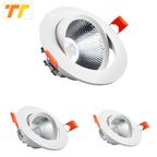 Dimmable COB LED Recessed Downlight 3W 5W 7W 9W 12W 15W 18W 24W Epistar 60° CRI 85+ 85-265V