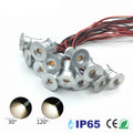 DC 12V Mini Recessed LED Spotlight 1W 15mm Cutout D20mm Dimmable 30° 120° Touch Switch