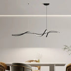 Modern Minimalist Dimmable LED Pendant Light 30W 35W Iron Acrylic White Black AC 90-265V