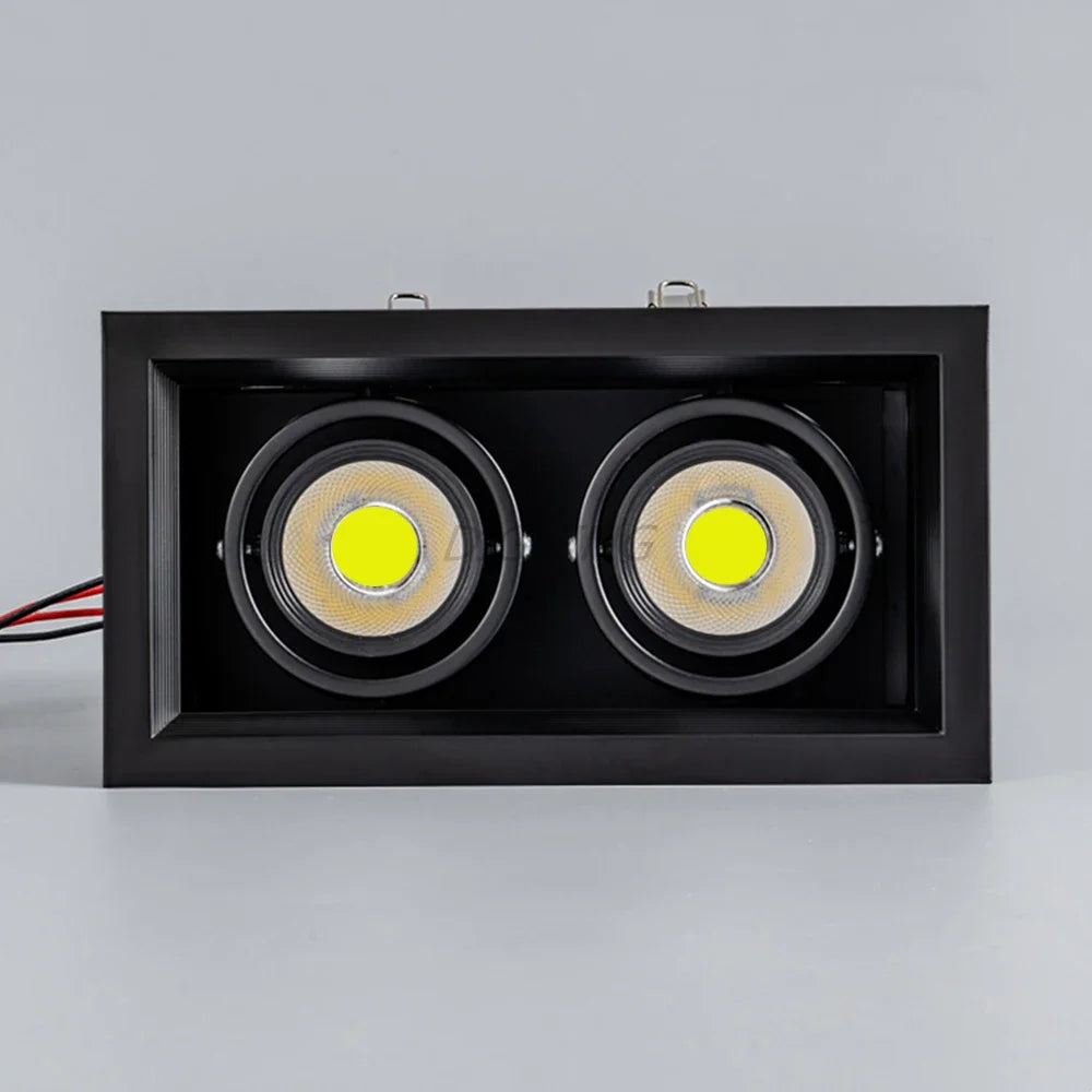 Dimmable COB LED Recessed Downlight 7W 9W 12W 15W Epistar CRI >90 PF>0.95 90-260V