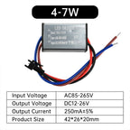 IP68 LED Waterproof Driver 250mA 1-24W AC 85-265V DC 3-80V Isolated SM Terminal Outdoor