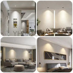 Ultra-Thin Anti-Glare COB LED Spotlight 5W-30W CRI 95+ 100-120lm/W 24° 38° Dimmable AC 85-265V