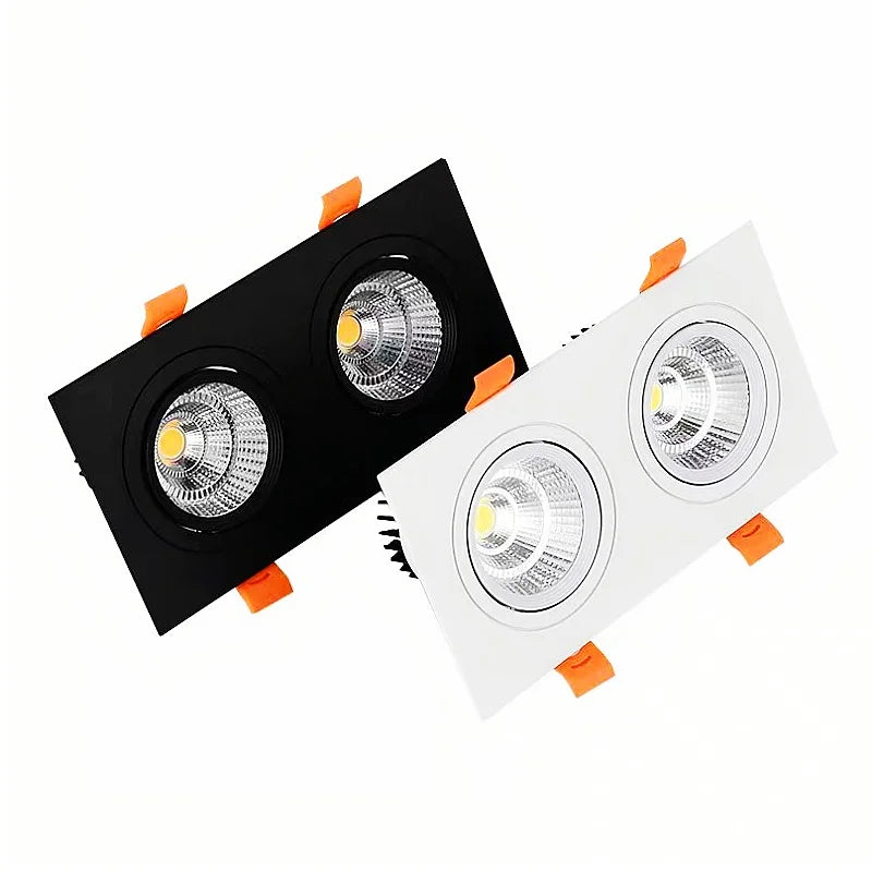 Dimmable COB LED Downlight Single Double Triple Head 7W 9W 12W 36-Degree CRI 92+ 85-265V