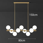 Modern Multi-Head Ironware Acrylic Pendant Chandelier 7-19 Heads 45-95W AC 90-265V