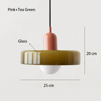 Nordic Glass LED Pendant Light E26 Single Head Cord Pendant Baked Paint Hardware AC 90-260V Bedroom Dining Room Parlor