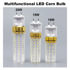 G12 LED Corn Bulb 10W 15W 20W Epistar SMD2835 360° Warm Natural Cool White AC 100-240V PC