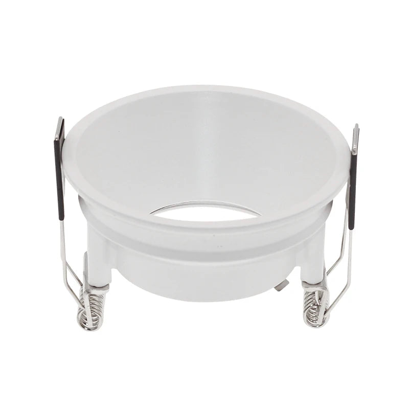 GU10 MR16 Recessed Downlight Mounting Frame Socket 83mm Cover 75mm Cutout White Black