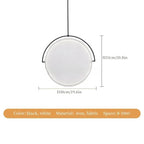 Nordic Fabric Pendant Light Creative Art Dining Table Restaurant Iron Polished Chrome 90-260V