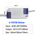 Constant Current LED Driver 3-5W 4-7W 8-12W 300mA 280mA AC 85-265V DC 8-43V Transformer