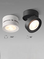 Foldable COB LED Surface Mounted Spotlight 7W 10W 15W Adjustable Brushed Nickel 85-265V