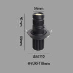 Adjustable Zoom LED Recessed Spotlight 7W 12W 15W 20W Dimmable 85-265V Restaurant Bar