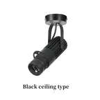 Surface-Mounted COB LED Spotlight 10W 20W 30W 40W 90-100lm/W AC 85-265V Black 3-Color
